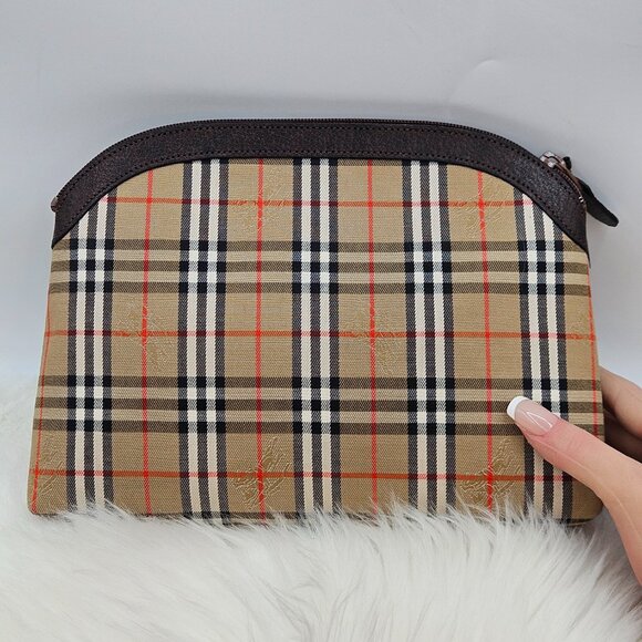 Burberry NovaCheck Cosmetic Clutch - Picture 4 of 14